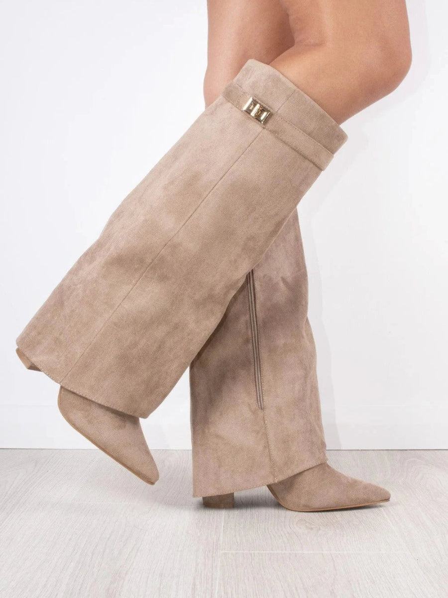 Women's Elegant Knee-High Suede Boots