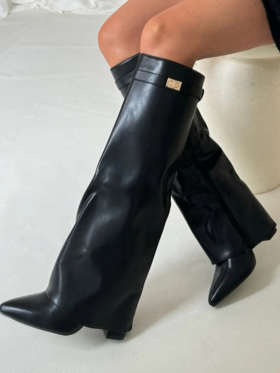 Women's Elegant Knee-High Suede Boots