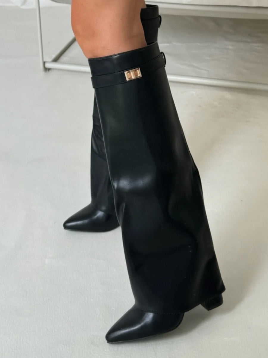 Women's Elegant Knee-High Suede Boots