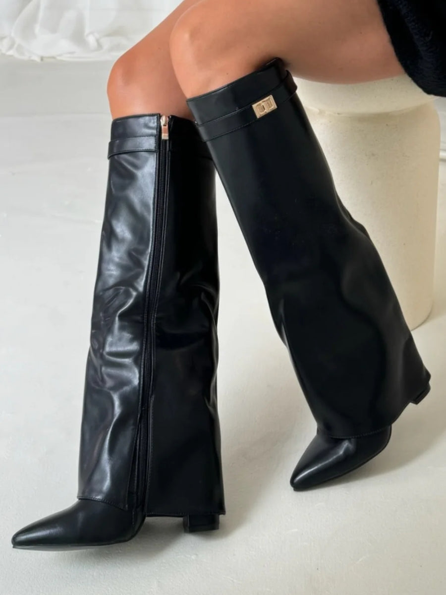 Women's Elegant Knee-High Suede Boots