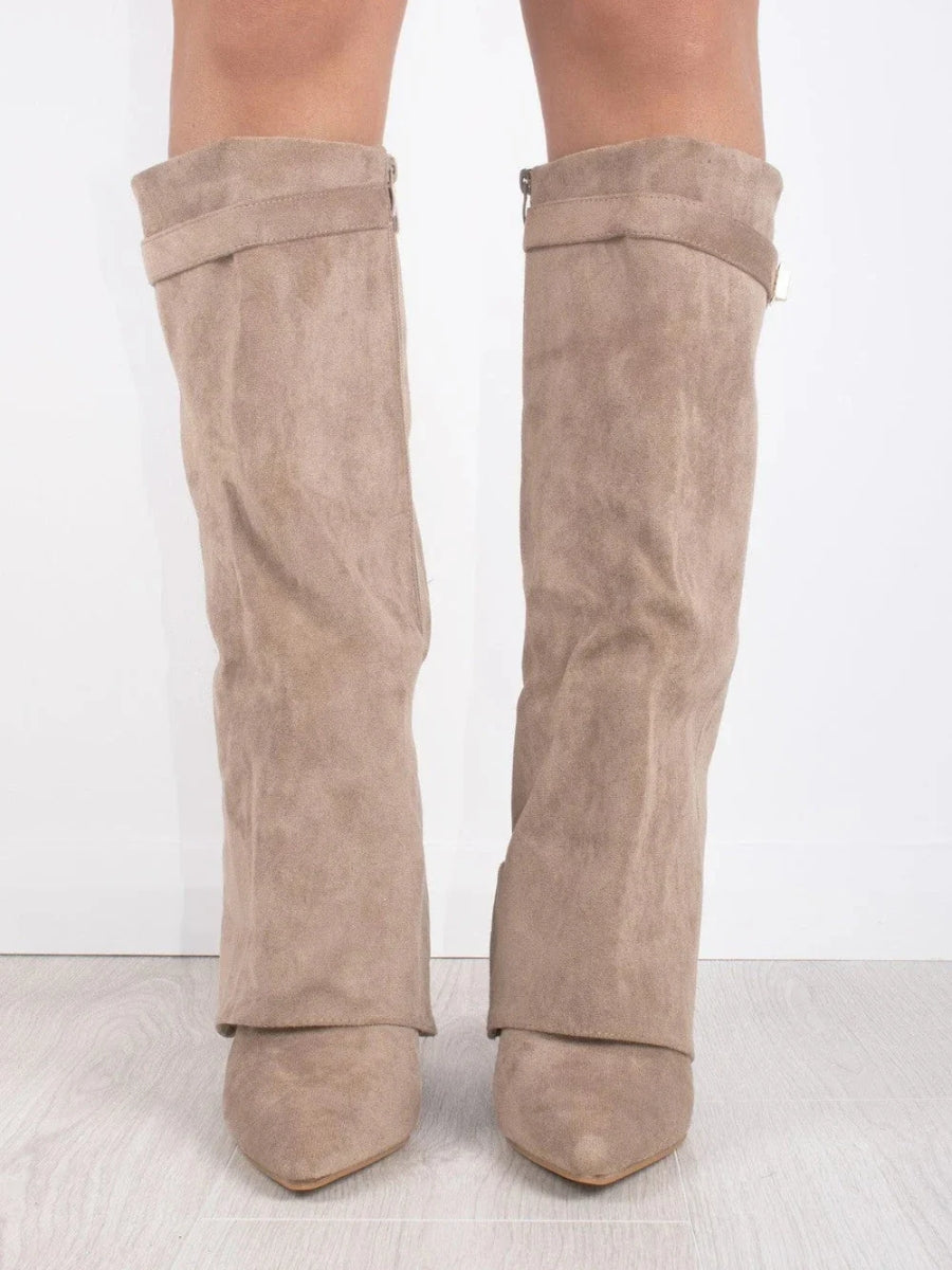Women's Elegant Knee-High Suede Boots