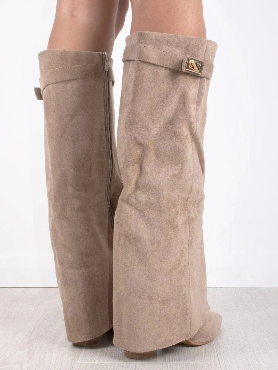 Women's Elegant Knee-High Suede Boots