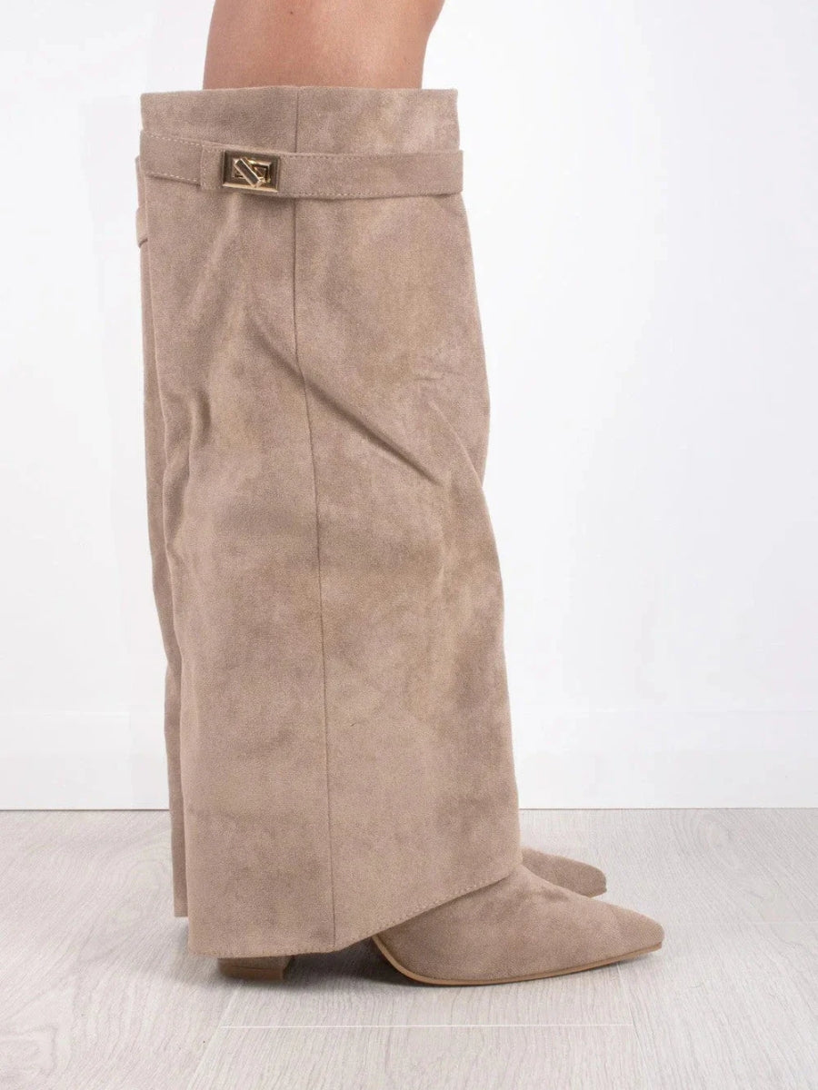 Women's Elegant Knee-High Suede Boots