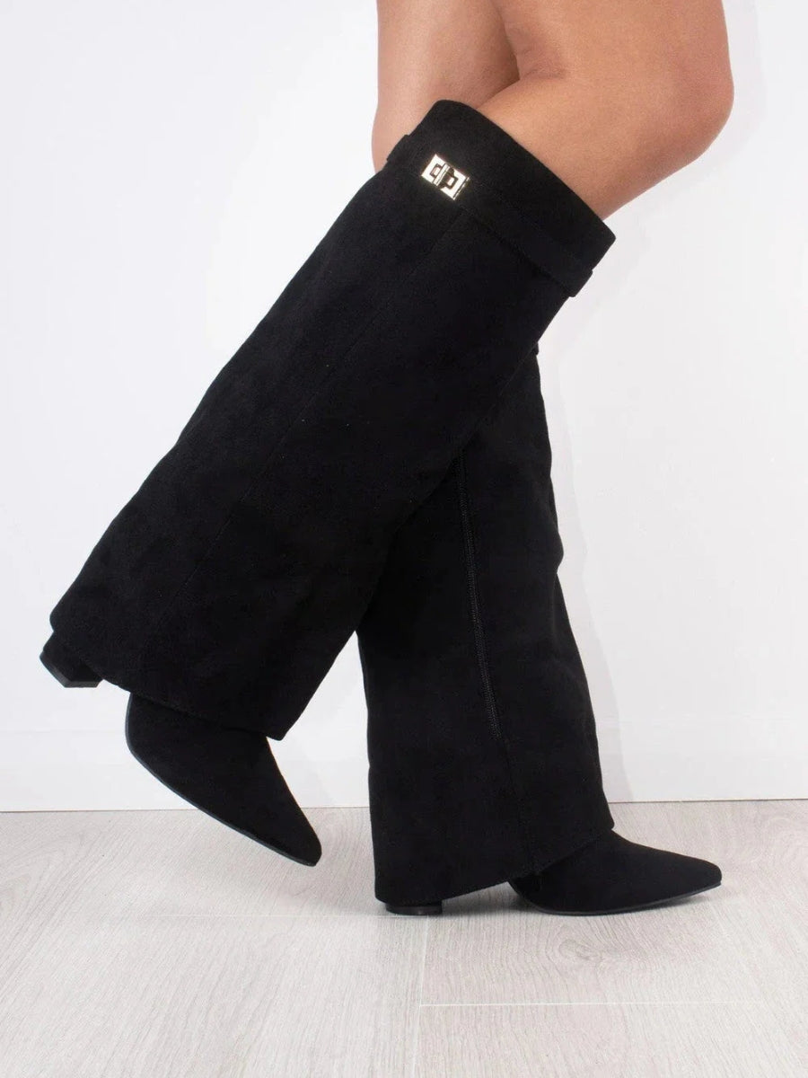 Women's Elegant Knee-High Suede Boots