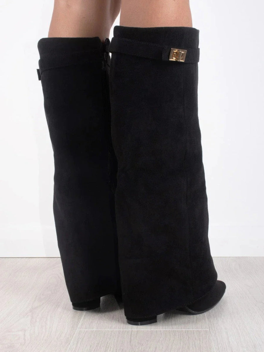 Women's Elegant Knee-High Suede Boots