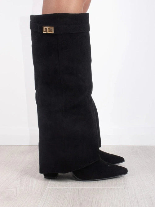 Women's Elegant Knee-High Suede Boots